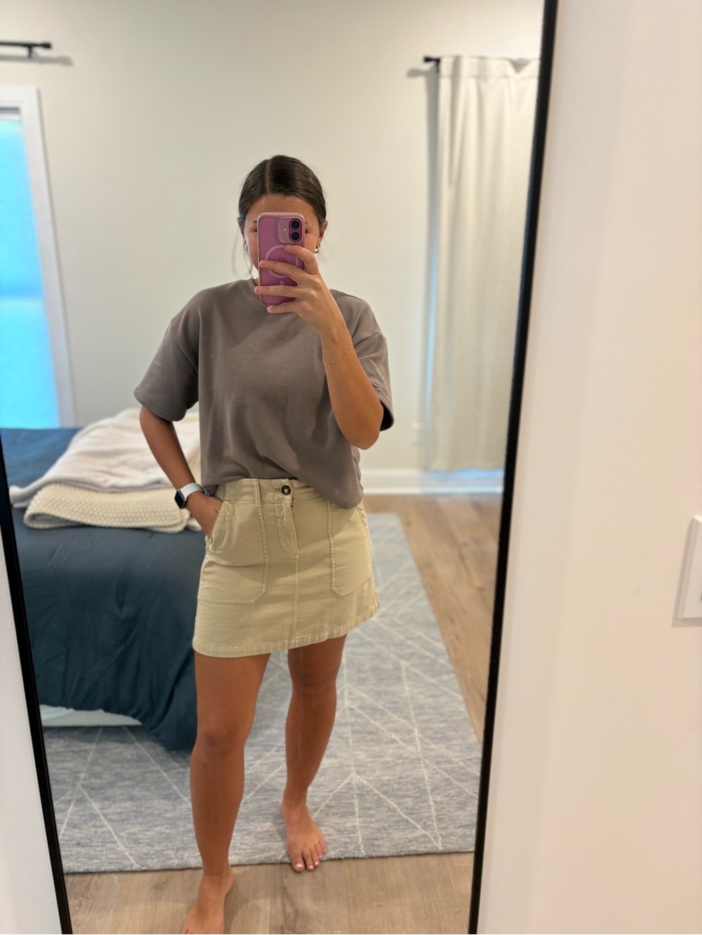 Faherty Sun washed Utility Skirt Size 6